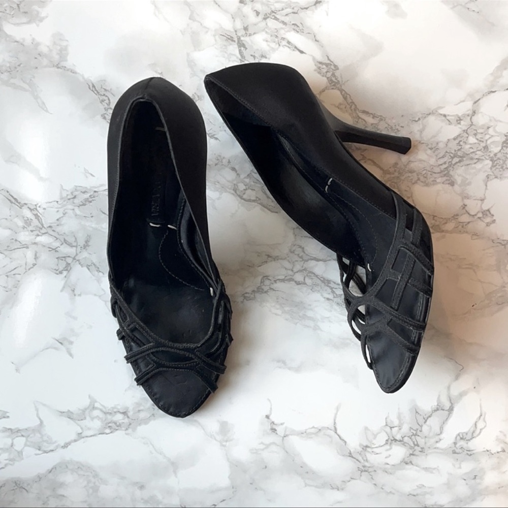 bcbgmaxazria satin heels